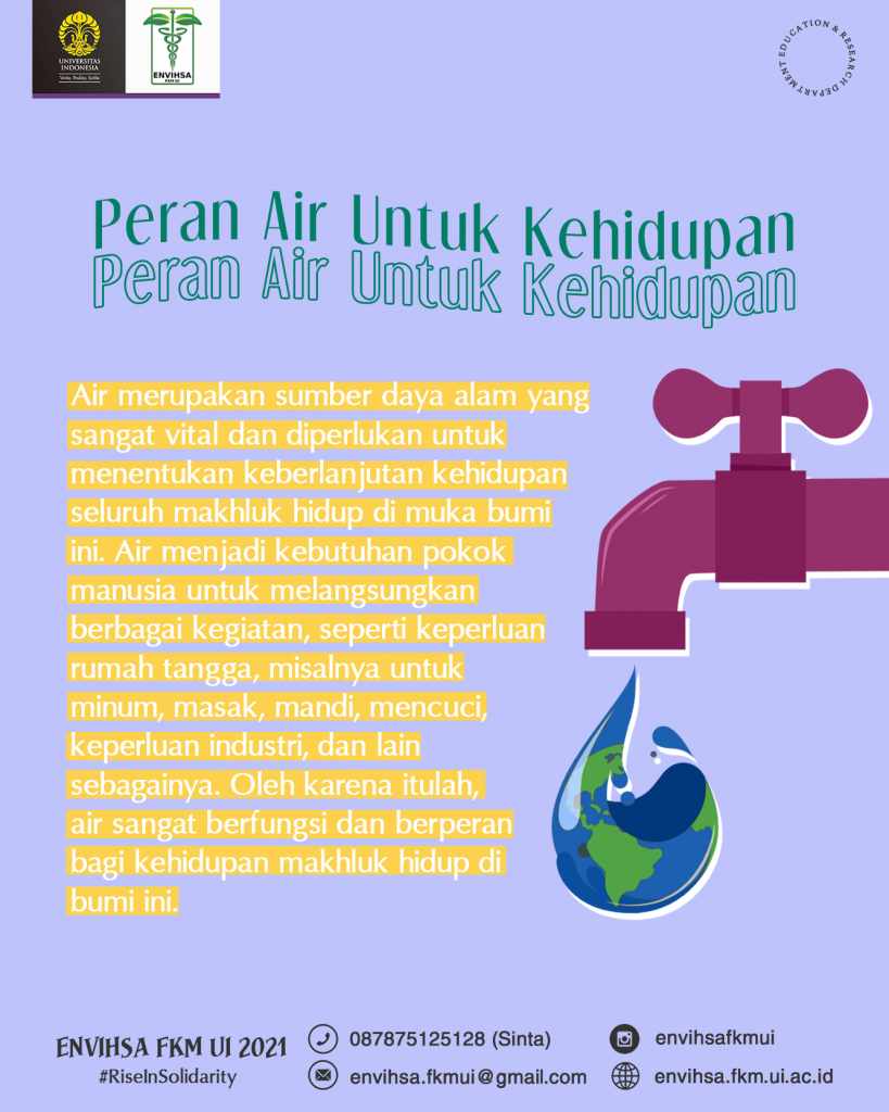 Krisis Air Bersih – Envihsa FKM UI 2021